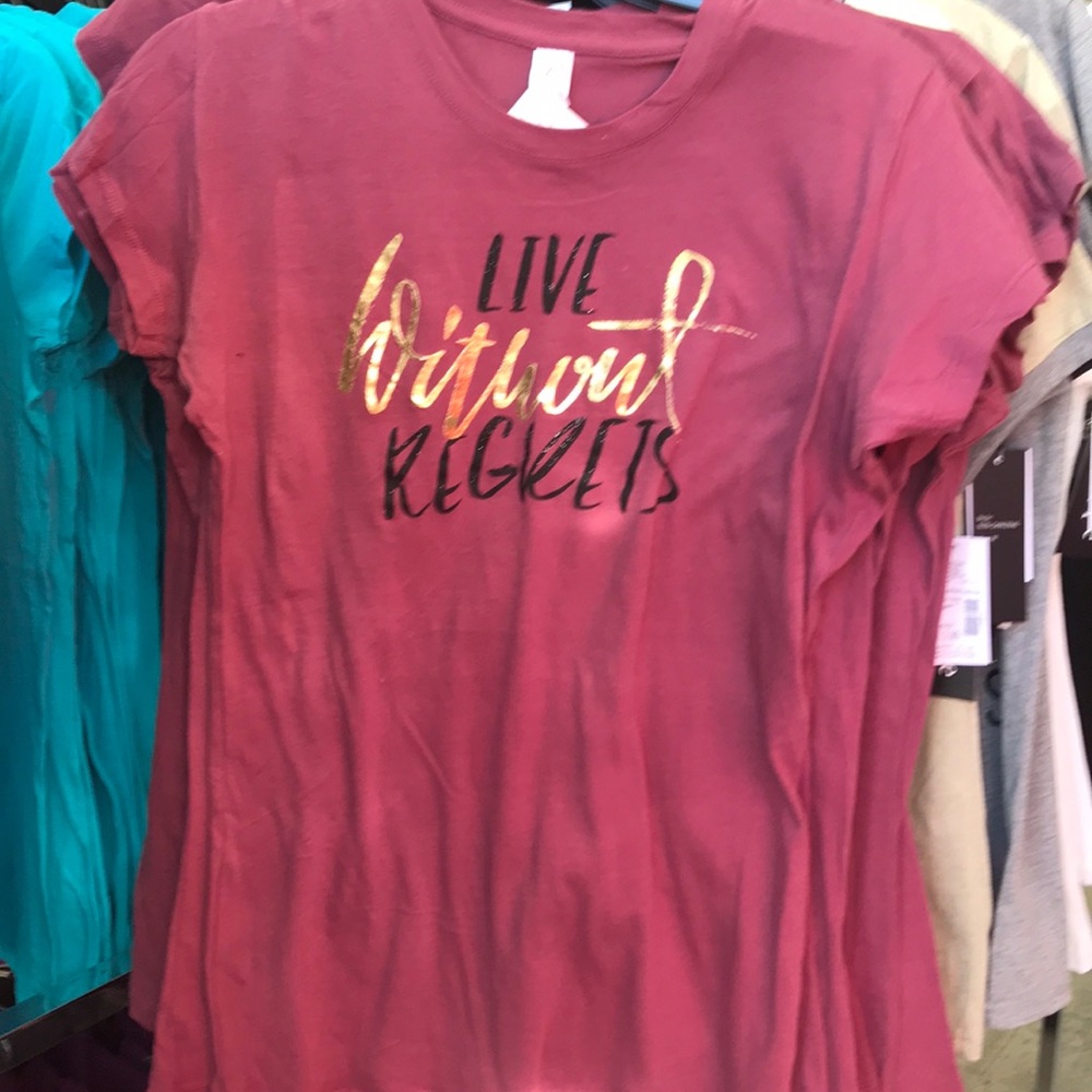 Live without regrets shirt